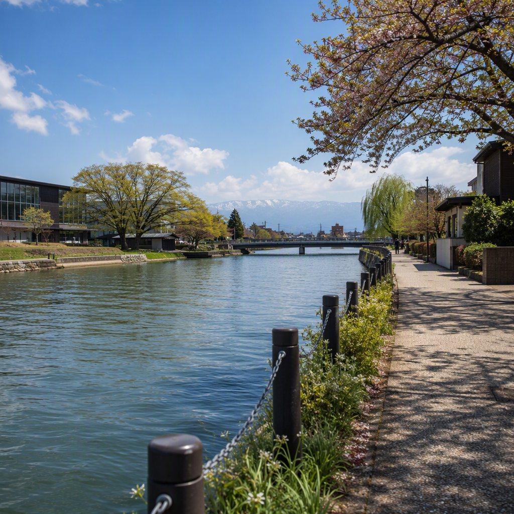 富山駅周辺の初デート|絶景カフェと昼の短時間プラン