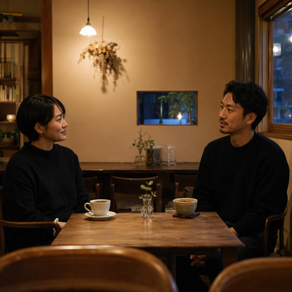 高岡・山町筋で仕事終わりの初デート|1時間夜カフェの誘い方