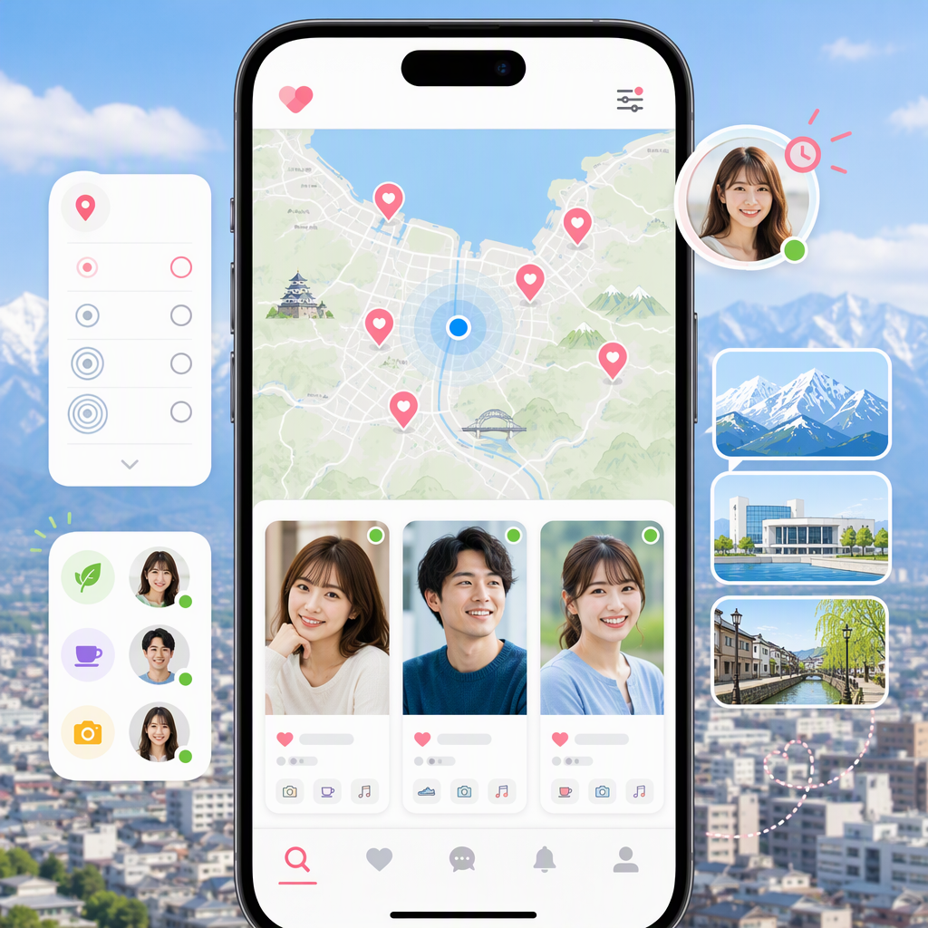 富山で出会うならハッピーメール活用術