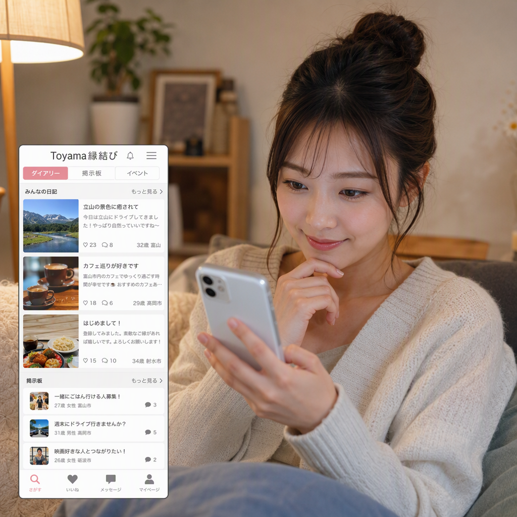富山で怖くない出会い｜イククル安全活用術
