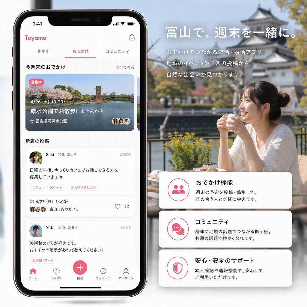 富山で出会うならYYCのおさそい活用術