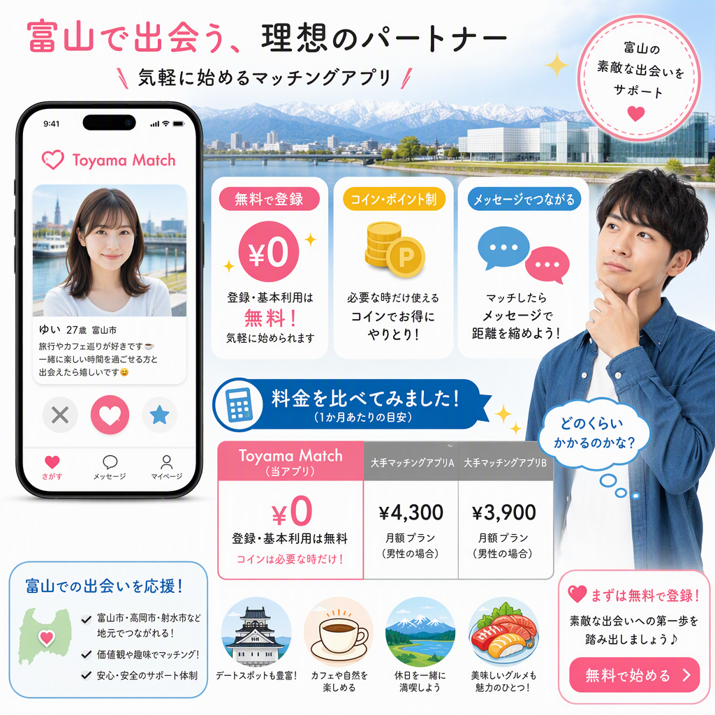 富山で出会うならYYCのおさそい活用術