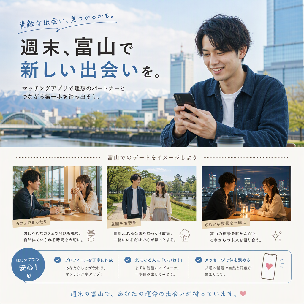 富山で出会うならYYCのおさそい活用術